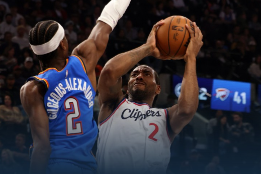 快船横扫雷霆,取得五连胜 快船横扫雷霆,取得五连胜